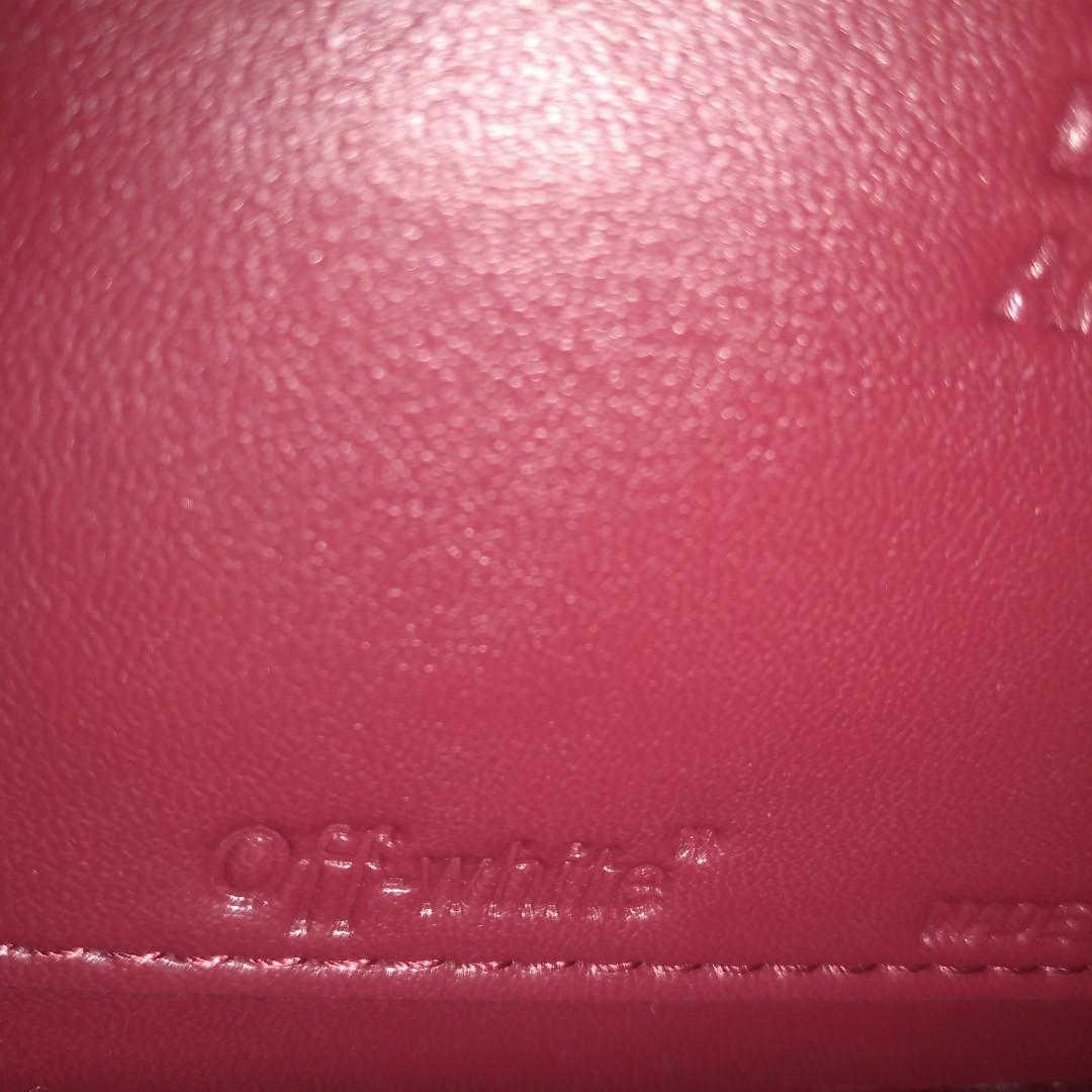 Off White Jitney Wallet Pink Leather ref.1045881 - Joli Closet