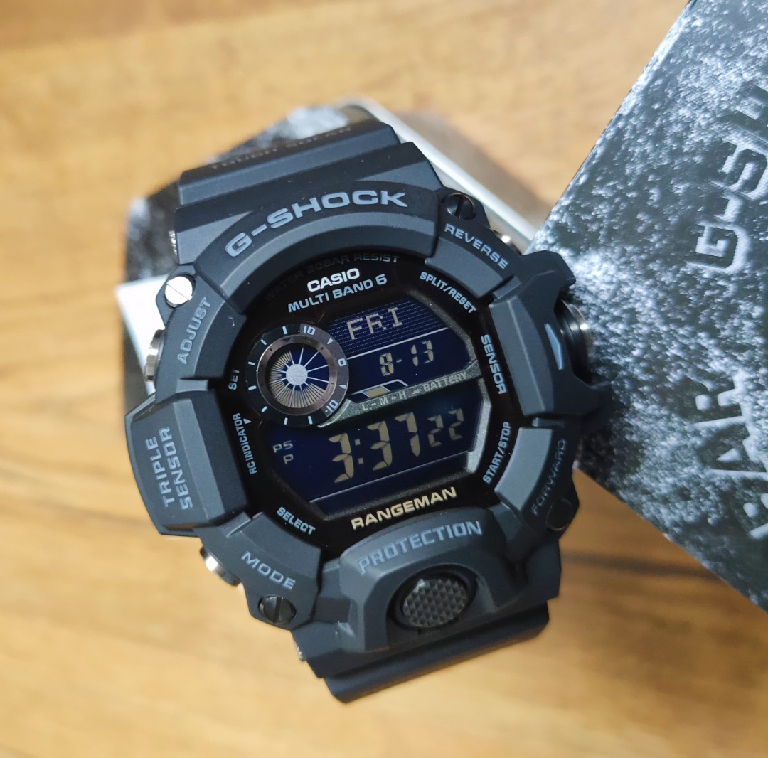 ORIGINAL Casio G Shock MASTER OF G RANGEMAN BLACKOUT Watch GW9400