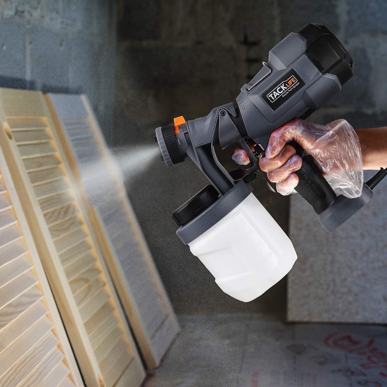 Paint Sprayer, TACKLIFE 500 Watt Spray Gun, Electric Spray Gun with 3