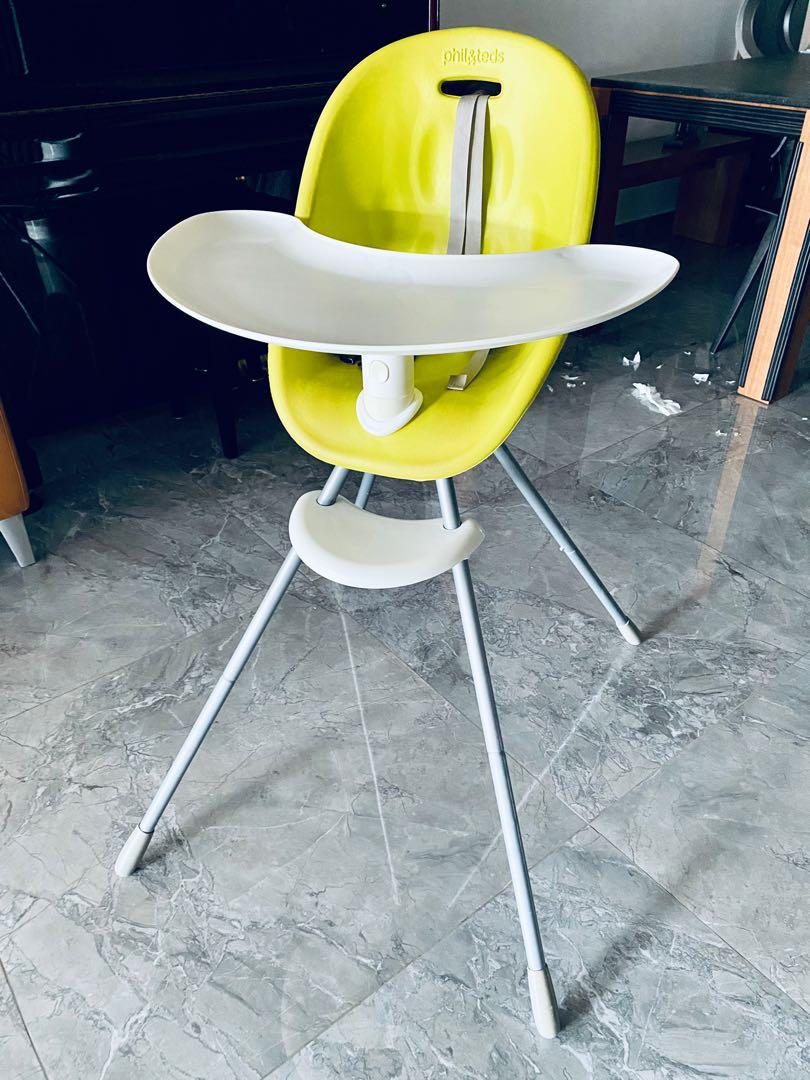 Phil Teds Poppy High Chair Lime Green