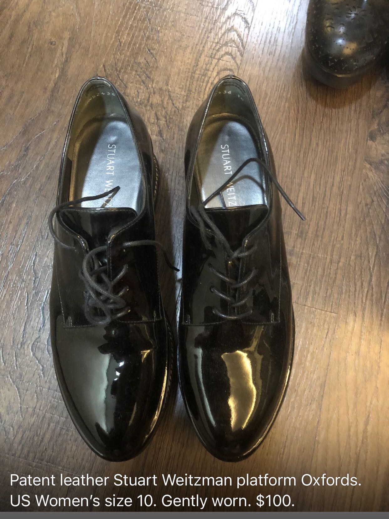 Stuart weitzman platform oxfords top