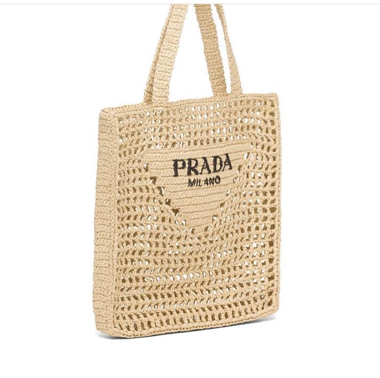 prada knit tote