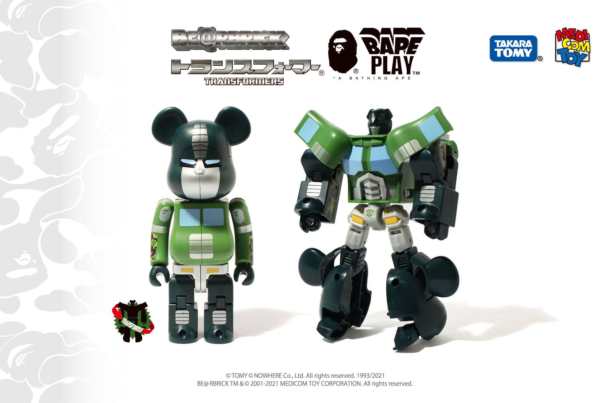 BAPE BE@RBRICK TRANSFORMER 200% 2個セット