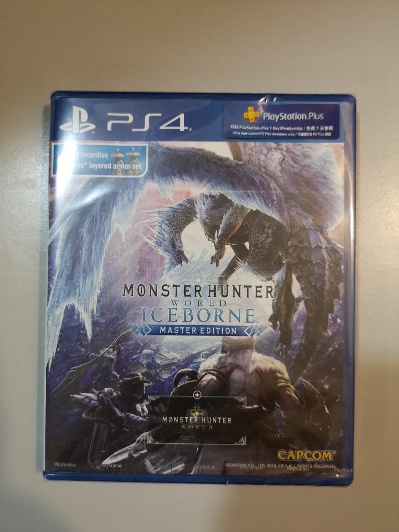 PS4 monster hunter world Iceborne with monster hunter world download code with free small arcade machine Video Gaming Video Games PlayStation on Carousell