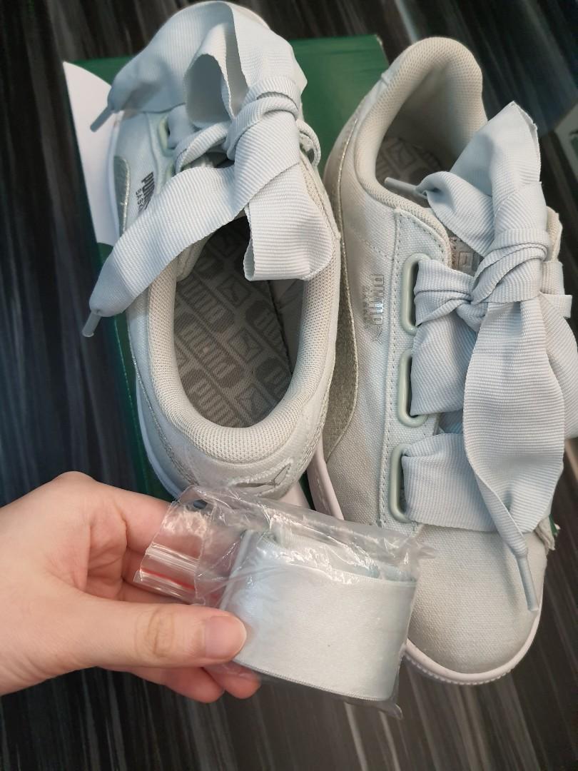 Puma Basket Heart Canvas Women s Women s Fashion Footwear