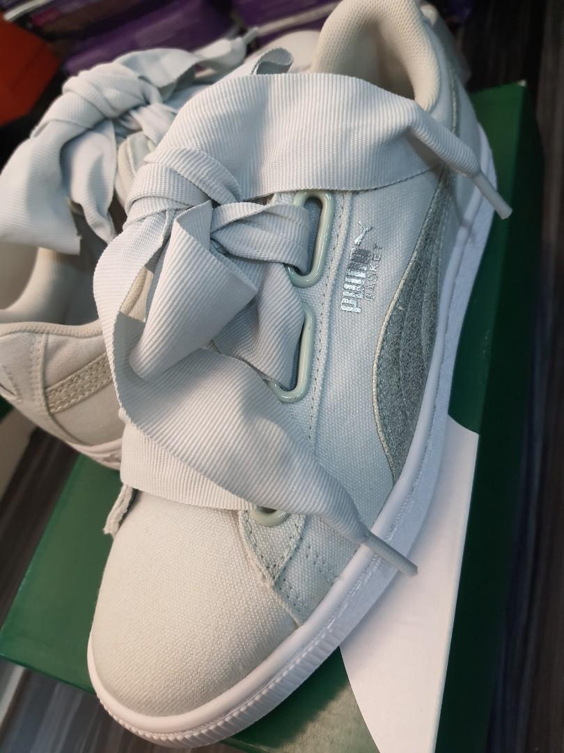 Puma basket heart canvas hotsell sneaker