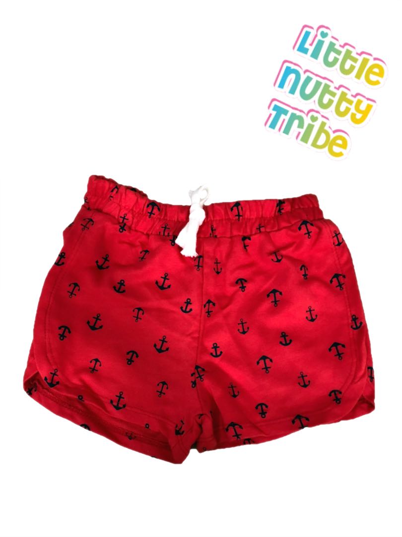 Red top sailor shorts