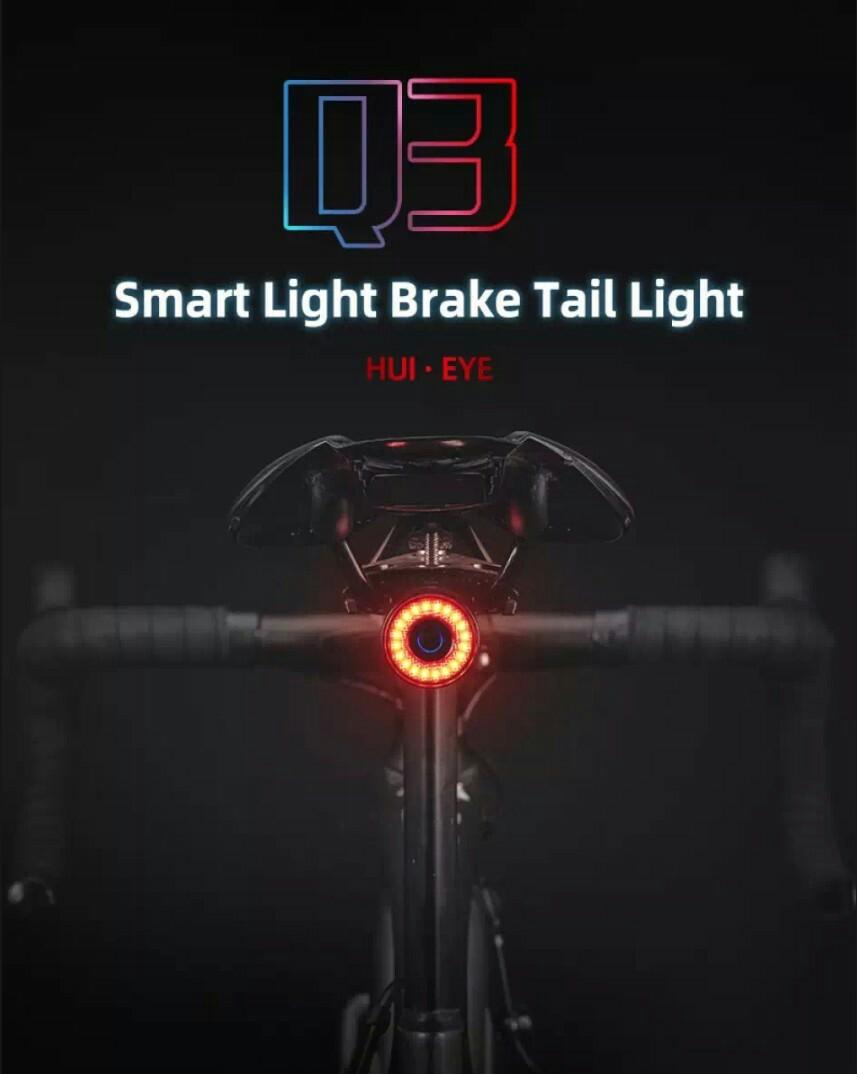 Rockbros Q3 Bicycle Smart Tail Light, Sports Equipment, Bicycles & Parts, Parts & Accessories on ...