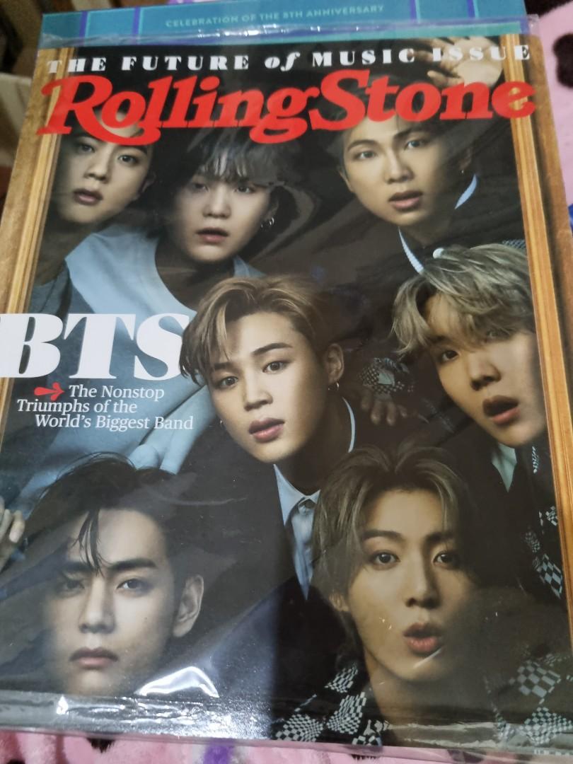 Rolling stone magazine bts (Category: Magazines) located in Makati City. Submitted by euqinompreloved (Listing ID 1107198311, Image 1). Description: on hand ready to ship brand new has dent due to shipping.