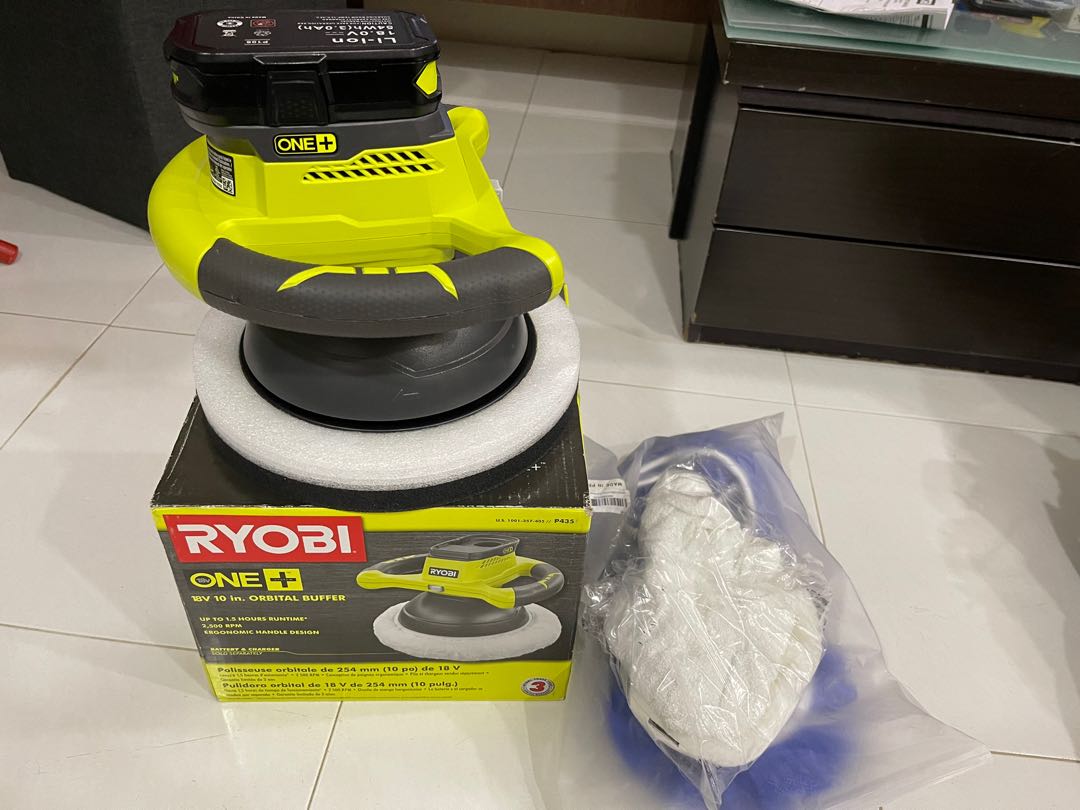 Ryobi 18V 10in Orbital Buffer Polisher Car Accessories Accessories on Carousell