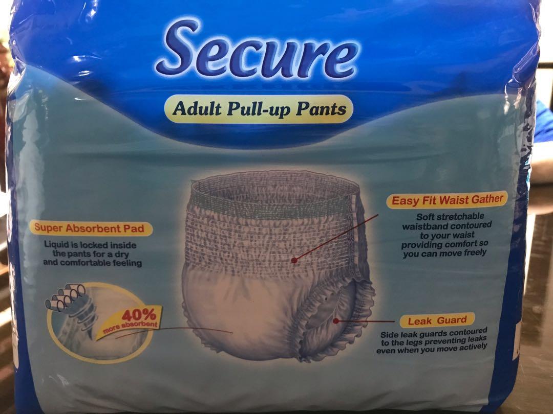 SECURE ADULT DIAPER - PULL UP PANTS, Babies & Kids, Going Out