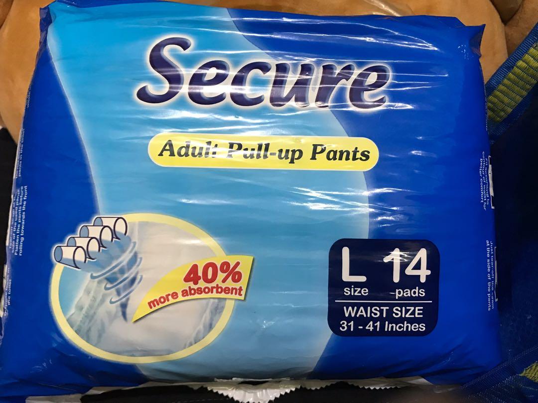 SECURE ADULT DIAPER - PULL UP PANTS, Babies & Kids, Going Out