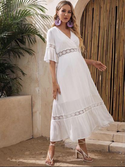 bohemian style maternity dress