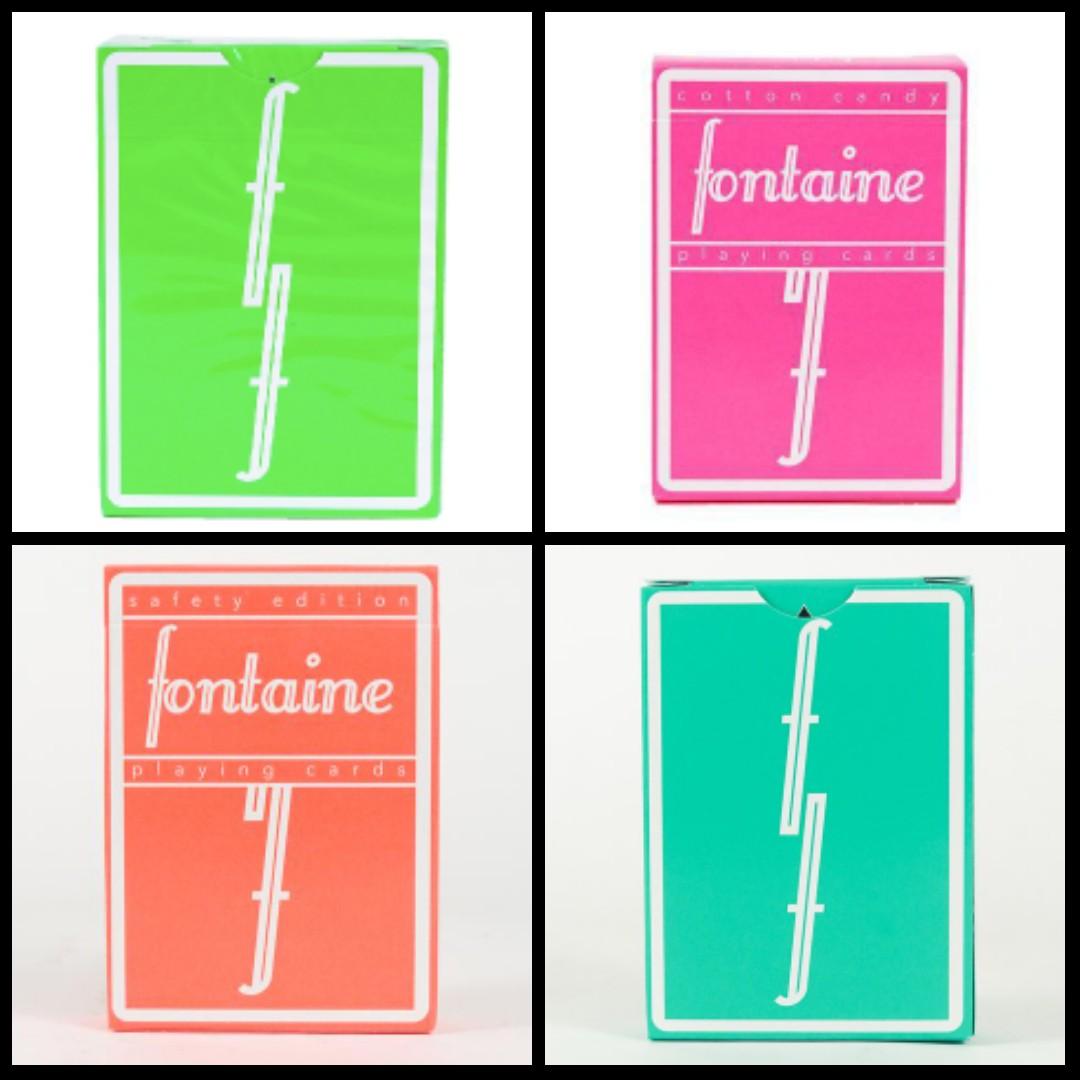 Slime, Cotton Candy, Seafoam, Safety, Neon Fontaines Playing card