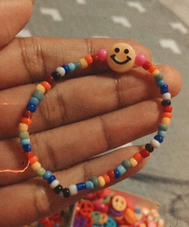 Rainbow bracelet beads on sale
