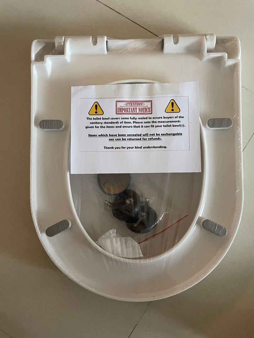 Toilet bowl cover, Furniture & Home Living, Bathroom & Kitchen Fixtures