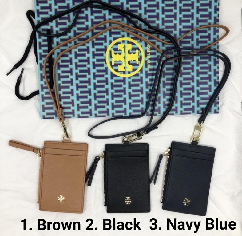 New Tory Burch Original Lanyard with zipper / Hanging bag / work ID /  classic / Name tag holder Come With Complete Set Suitable for Gift ,  Women's Fashion, Bags & Wallets,