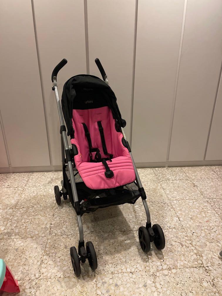 Urbini Pink Stroller Babies Kids Going Out Strollers on Carousell