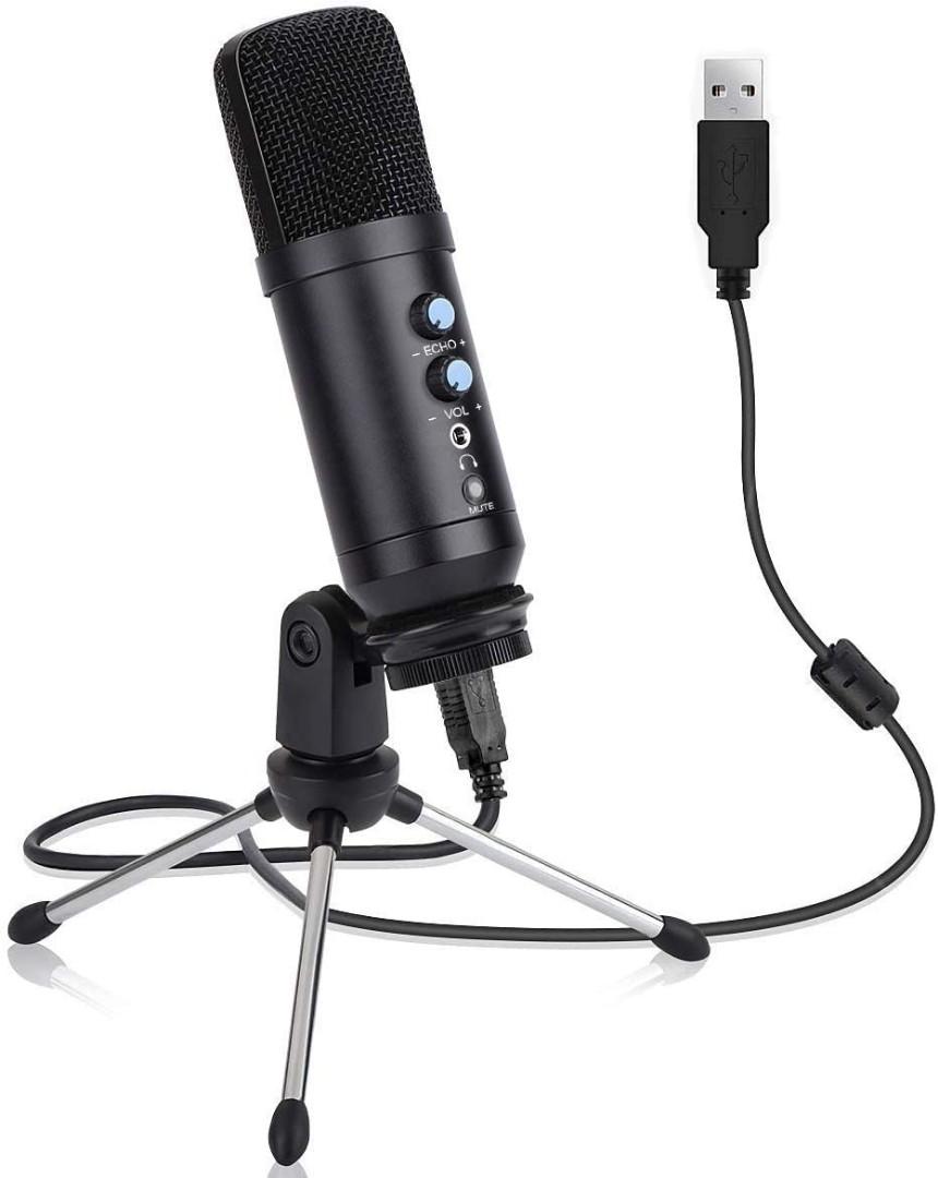 USB Microphone for Computer, ANSINNA Condenser Recording PC Microphone for  Mac & Windows,Professional Plug&Play Studio Microphone for Gaming,  Podcast,Chatting, YouTube Videos,Voice Overs and Streaming, Audio,  Microphones on Carousell