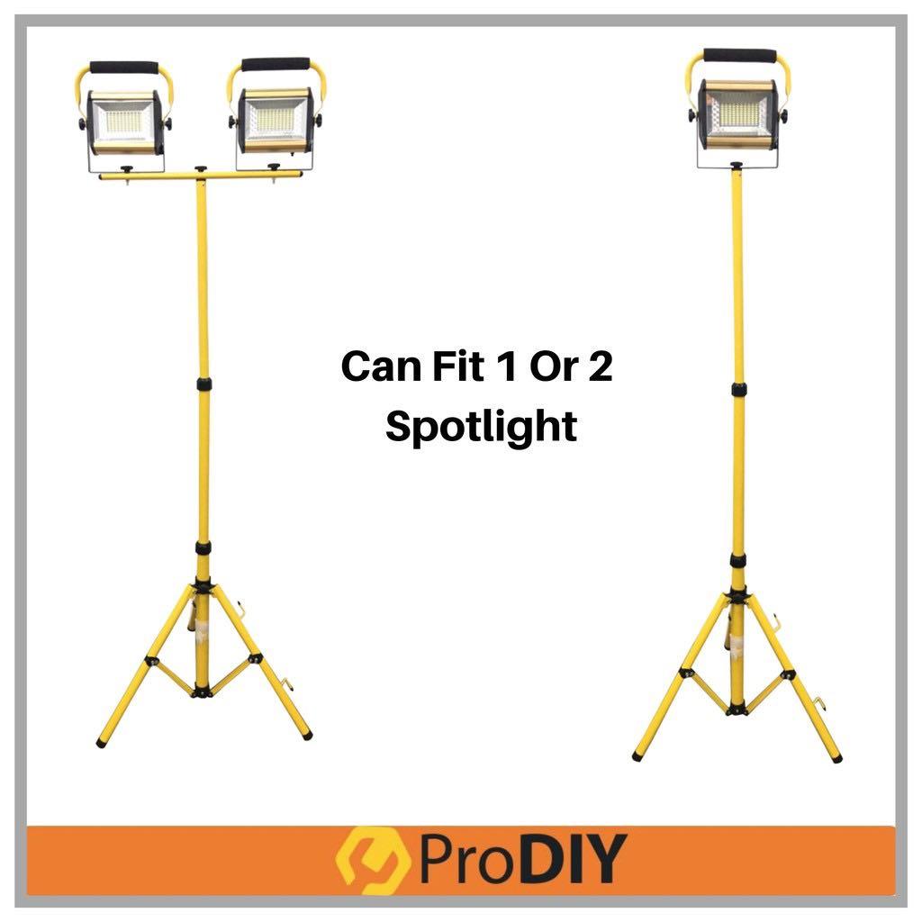 W808 100W Rechargeable Spot Light LED Tripod Spotlight Stand Holder Bracket