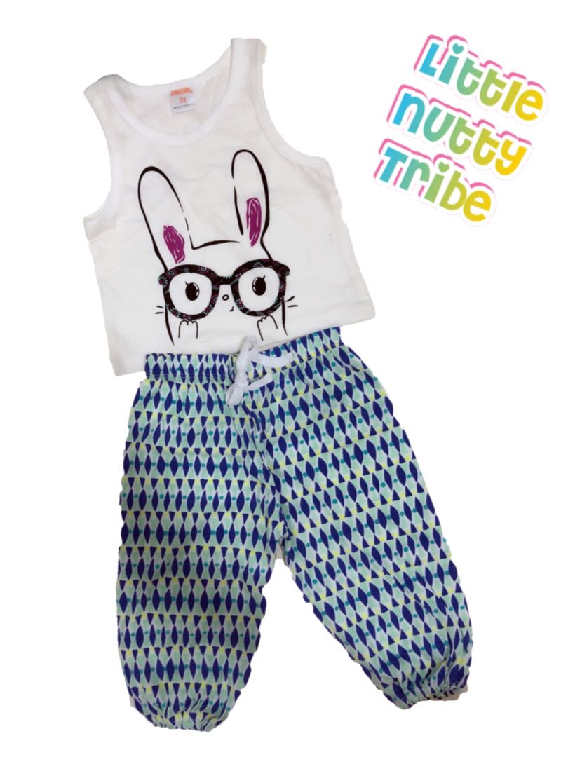 White Rabbit Set, Babies & Kids, Babies & Kids Fashion on Carousell