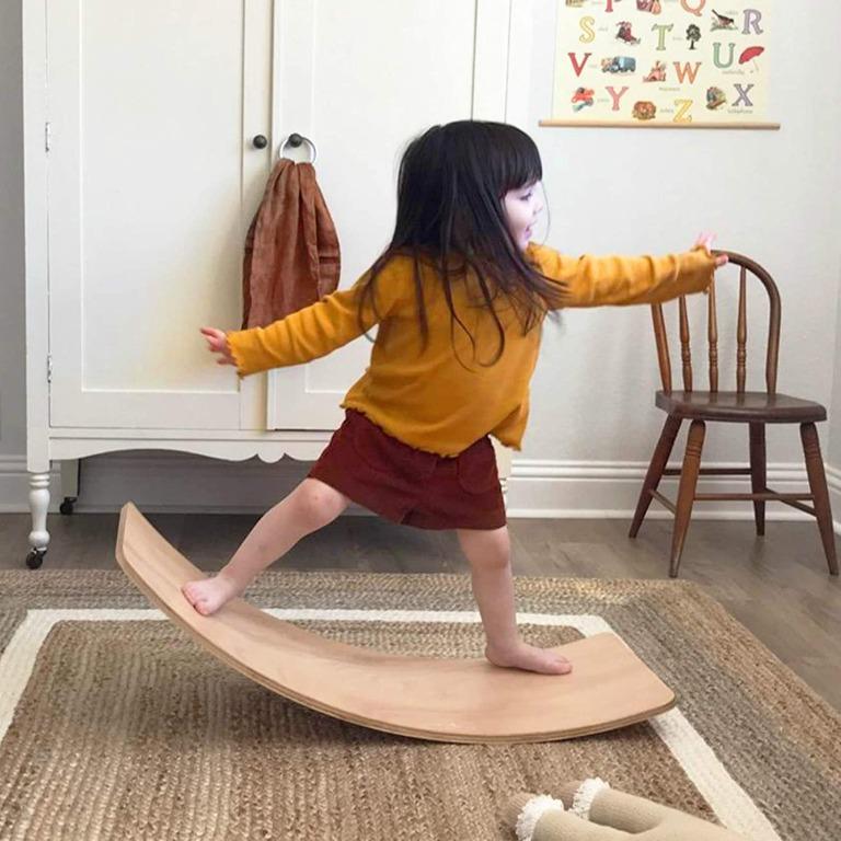 Wooden Wobble Balance Board (Category: Other Kids Furniture) located in Cainta. Submitted by krishoppe. (Listing ID 1107199564, Image 3). Description: UNLIMITED WAYS TO PLAY - It can be a slide, seesaw, tunnel, boat, rocker, table, balancing board, stepping stone, racetrack, lounge chair, soccer goal or bridge, fitness equipment, endless possibilities of free and creative play. DEVELOP MULTIPLE SKILLS - It stimulates the vestibular system, which 