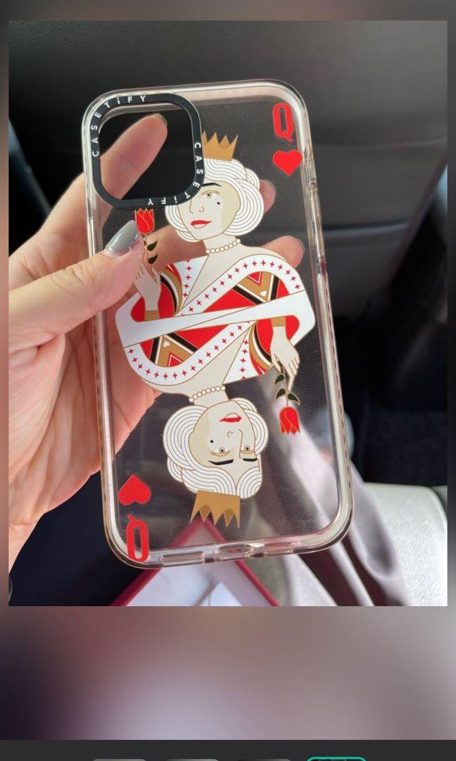 WTS Casetify Queen Of Hearts Impact Case, Mobile Phones & Gadgets