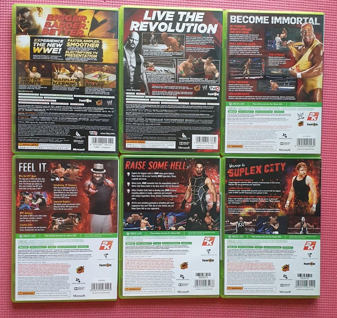 Xbox 360 wwe games best sale