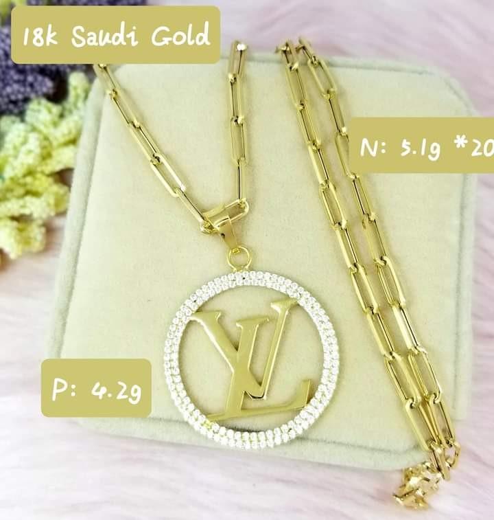 Louis vuitton paper clip necklace online