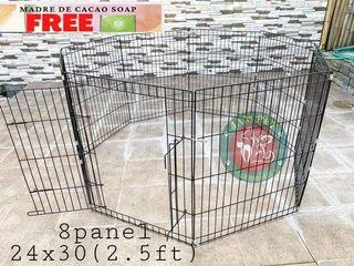 2.5ft Dog playpen 8panel dog fence dog cage