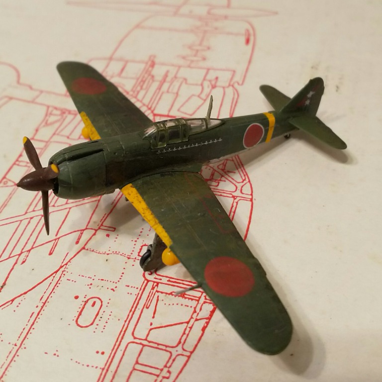 模型成品1/144 F-toys 日本陸軍川崎五式戰鬥機(Ki-100), 興趣及遊戲, 玩具 遊戲類- Carousell