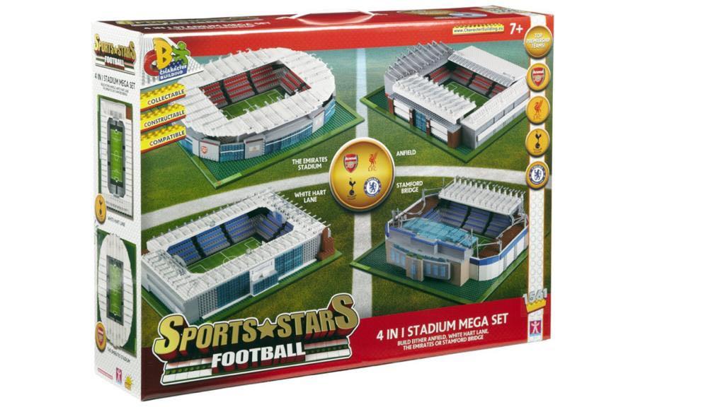 限迷你倉交收)全新未開英超球場積木模型4 in 1, 一盒可砌出4間球會主場