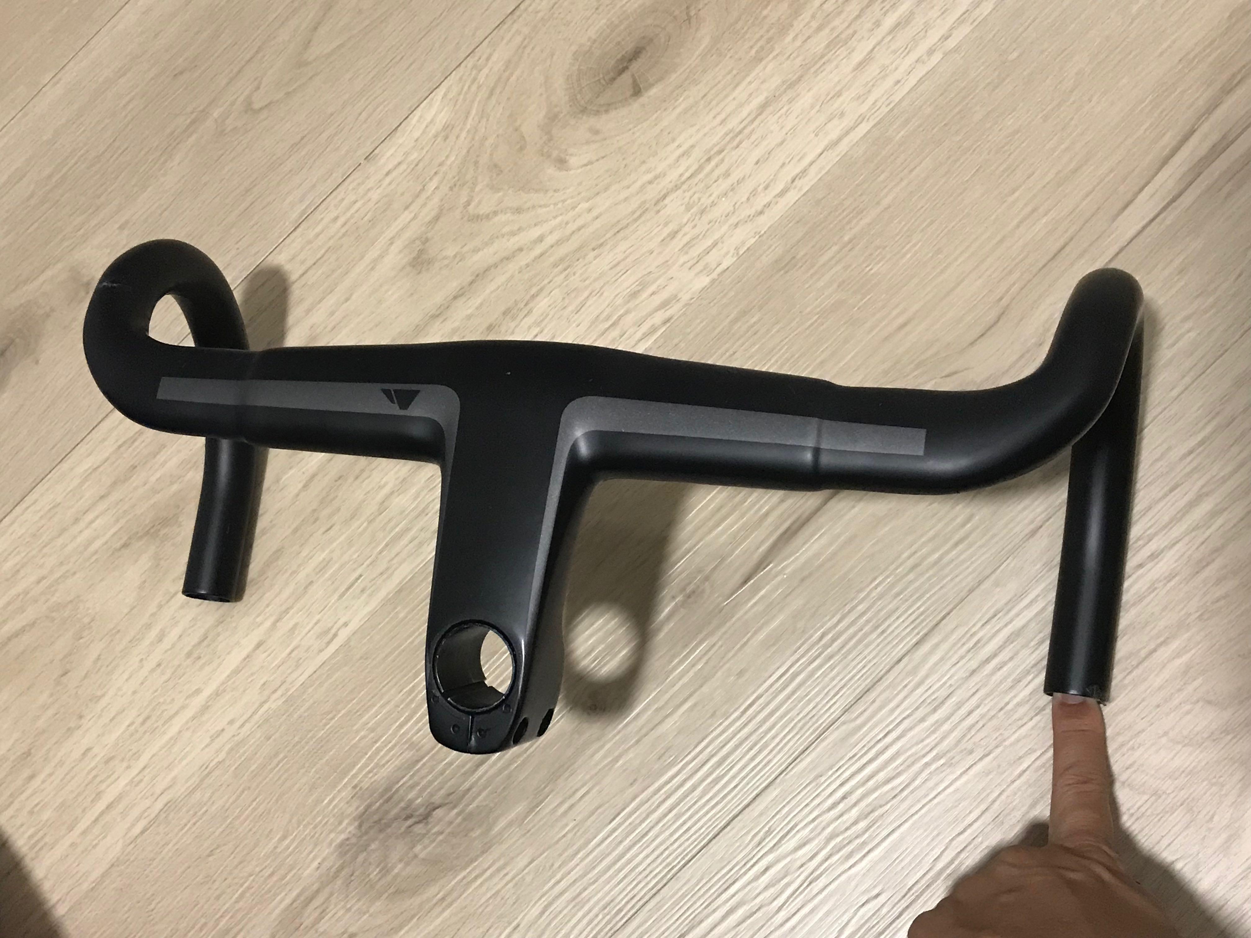 Aero handlebar integrated carbon stem canyon drop bar Sports