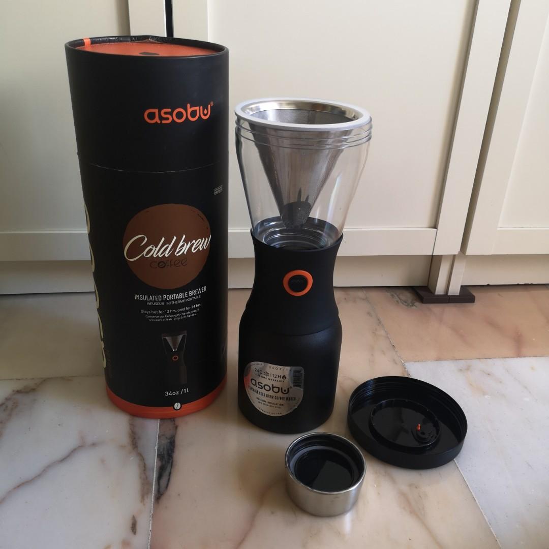 ASOBU Coldbrew Portable Cold Brew Coffee Maker 34oz