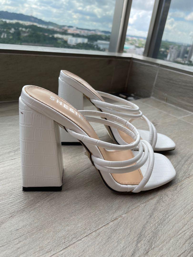 Charles and Keith SHEIN Chunky Mules Heels