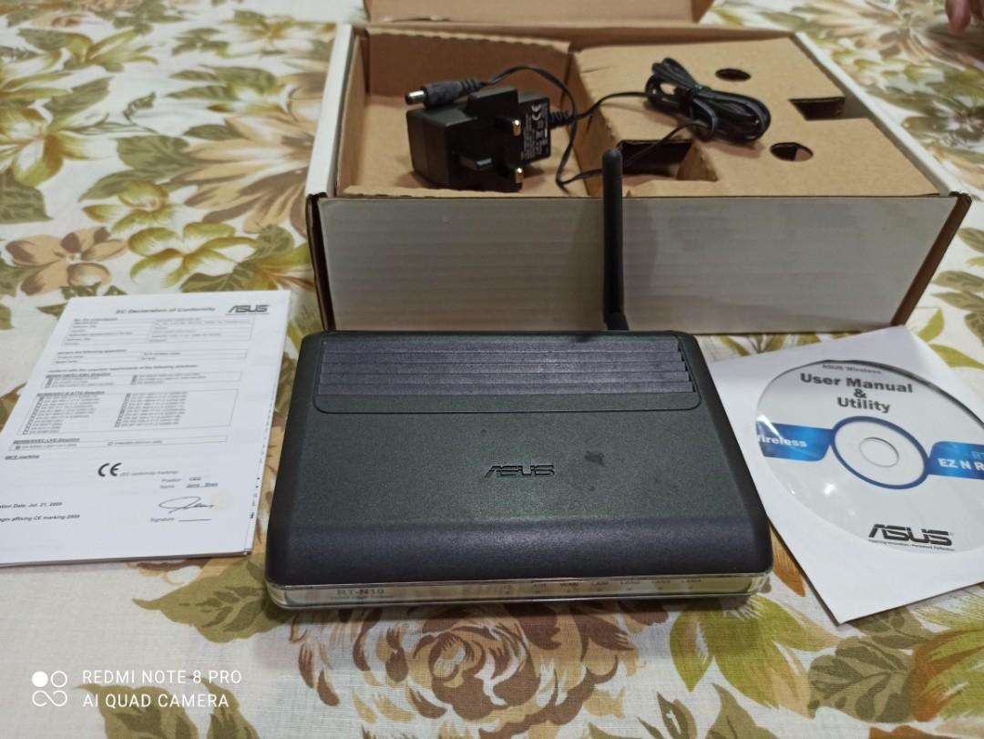 Asus RT-N10 Wireless Router + Motorola Digital Modem, Computers & Tech ...