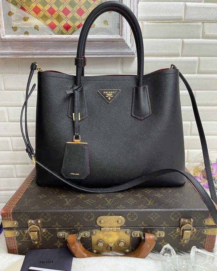 Authentic Prada BN2775 Saffiano Cuir Two Way In Black/Nero GHW, Luxury,  Bags & Wallets on Carousell