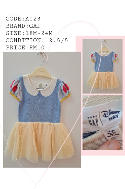 Baby Gap Disney Dress Babies Kids Babies Apparel On Carousell