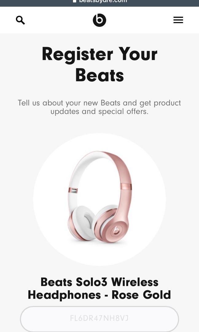 Beats Solo3 Rose Gold 100 authentic Audio Headphones Headsets on Carousell