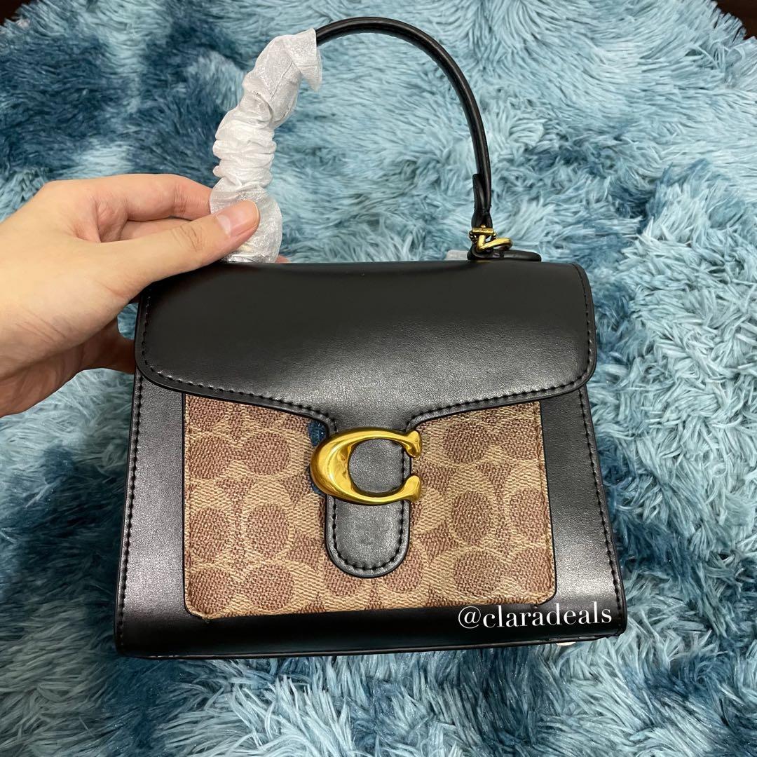 Coach tabby best sale top handle black