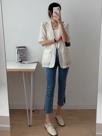 White summer jacket sale