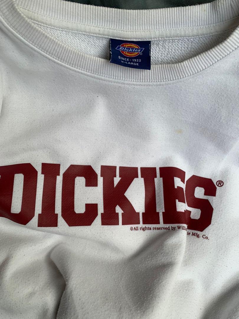 Crewneck dickies putih, Fesyen Pria 