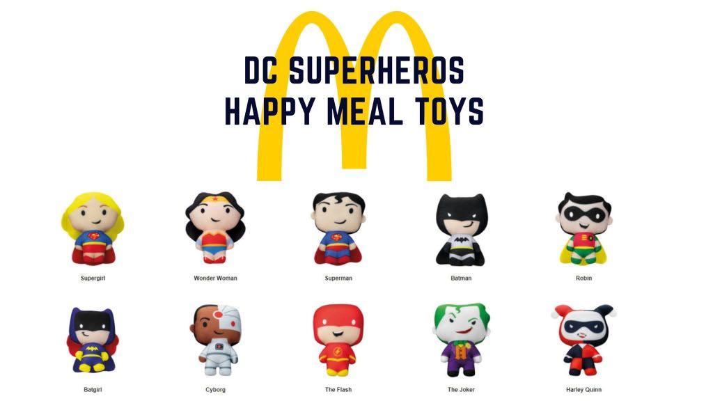 DC Comics 2021 McDonalds Mc Donalds Superman Superwoman Happy Meal 