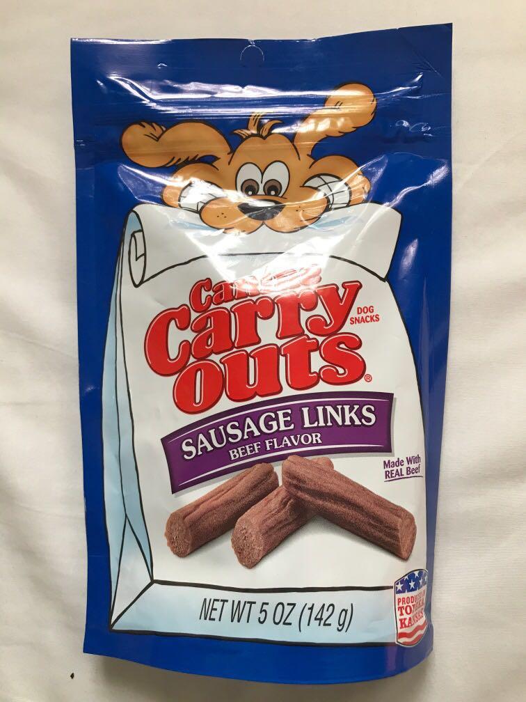 Canine carry outs sausage links shop