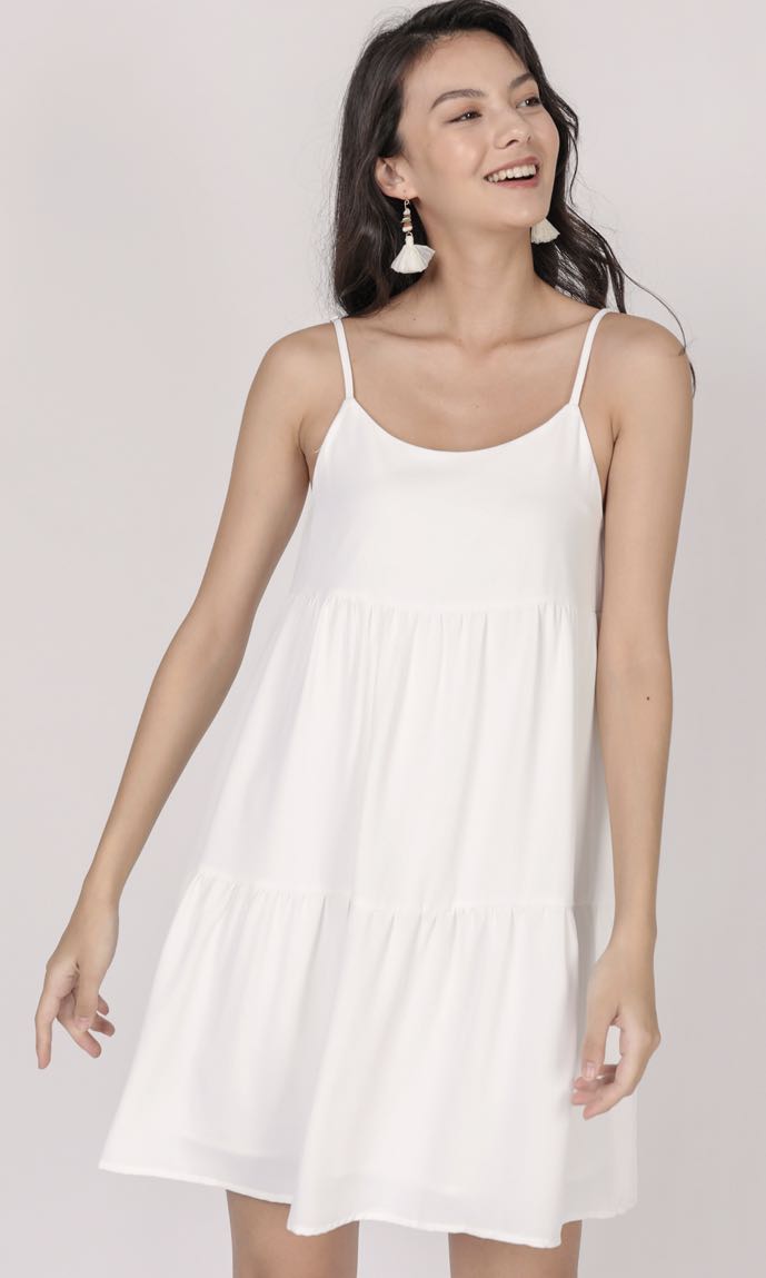 Emmy tiered spag dress clearance