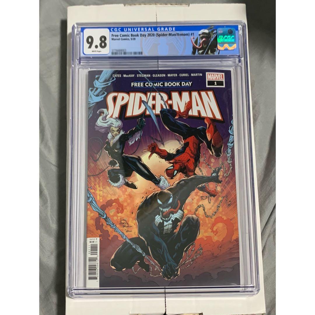 FCBD 2020 SPIDER-MAN CGC 9.8 Venom Custom Label, Hobbies ...