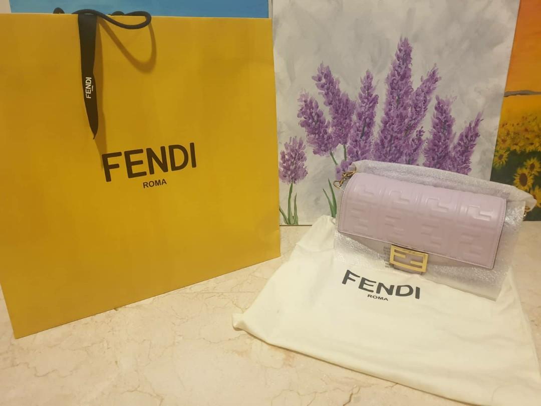 Fendi lilac baguette outlet