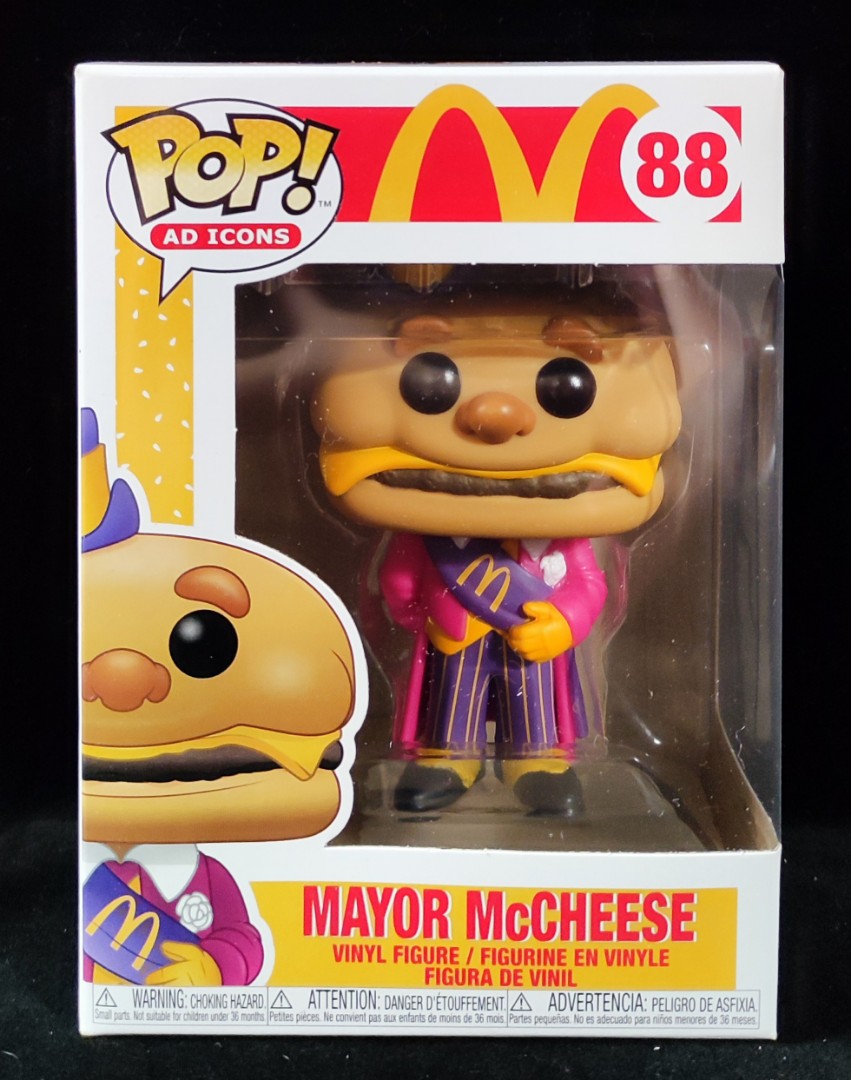 FUNKO POP McDonald 88 MAYOR McCHEESE 麥當勞芝士漢堡市長( 非開心