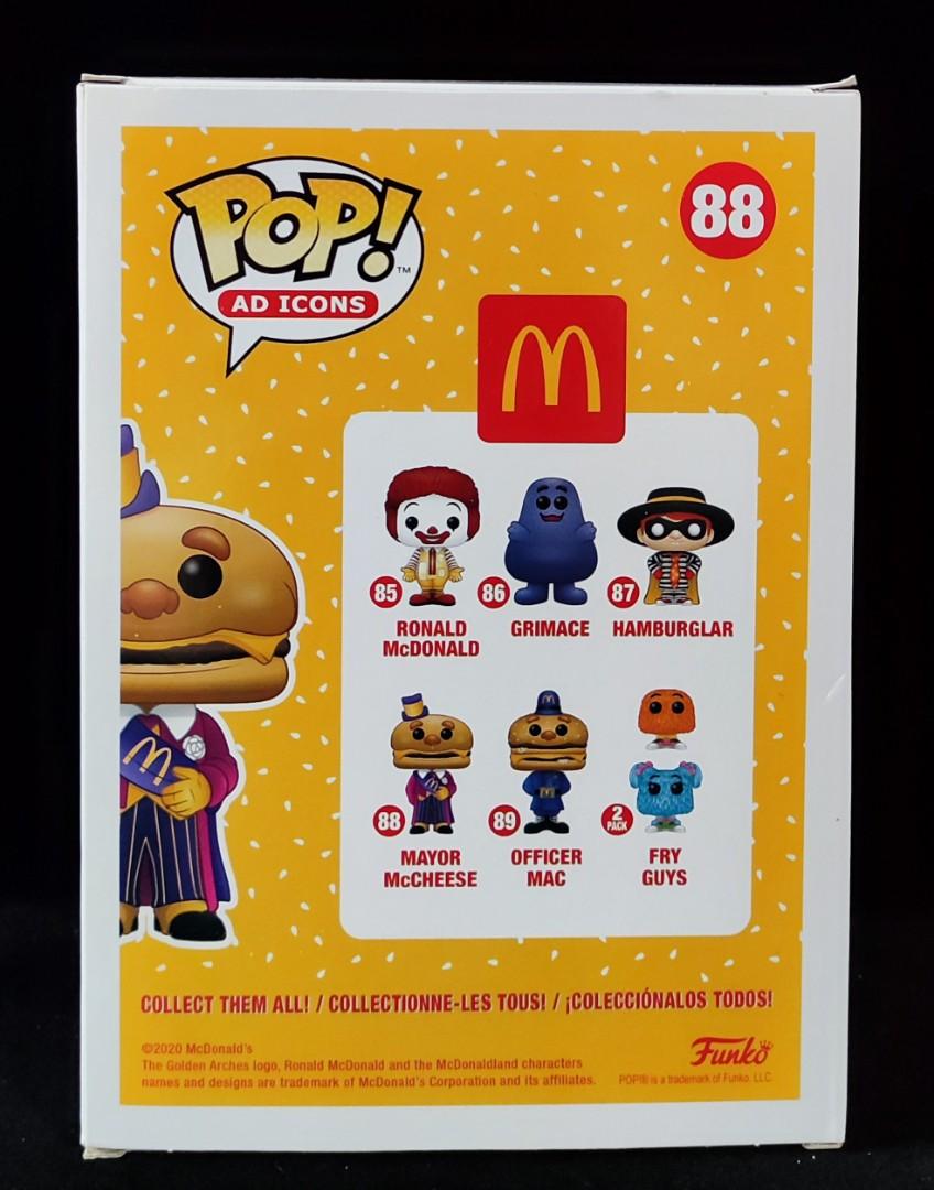 FUNKO POP McDonald 88 MAYOR McCHEESE 麥當勞芝士漢堡市長( 非開心