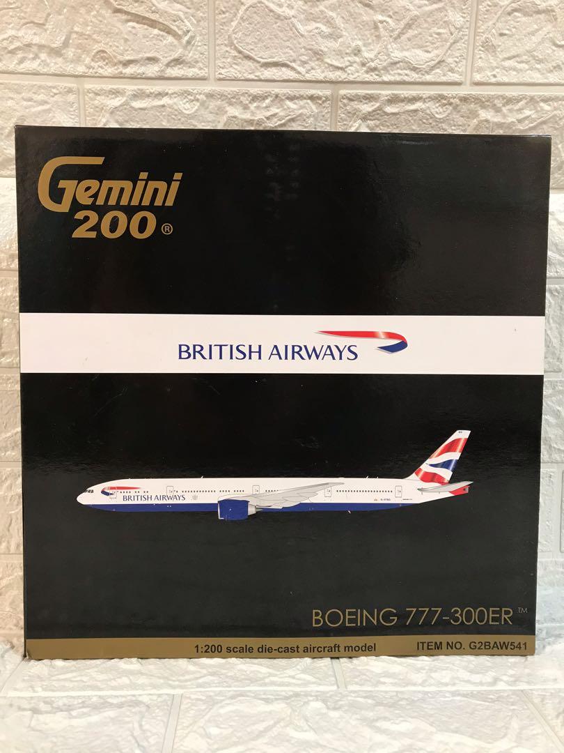 Gemini Jets 1:200 British Airways B777-300ER (Die-cast)飛機模型